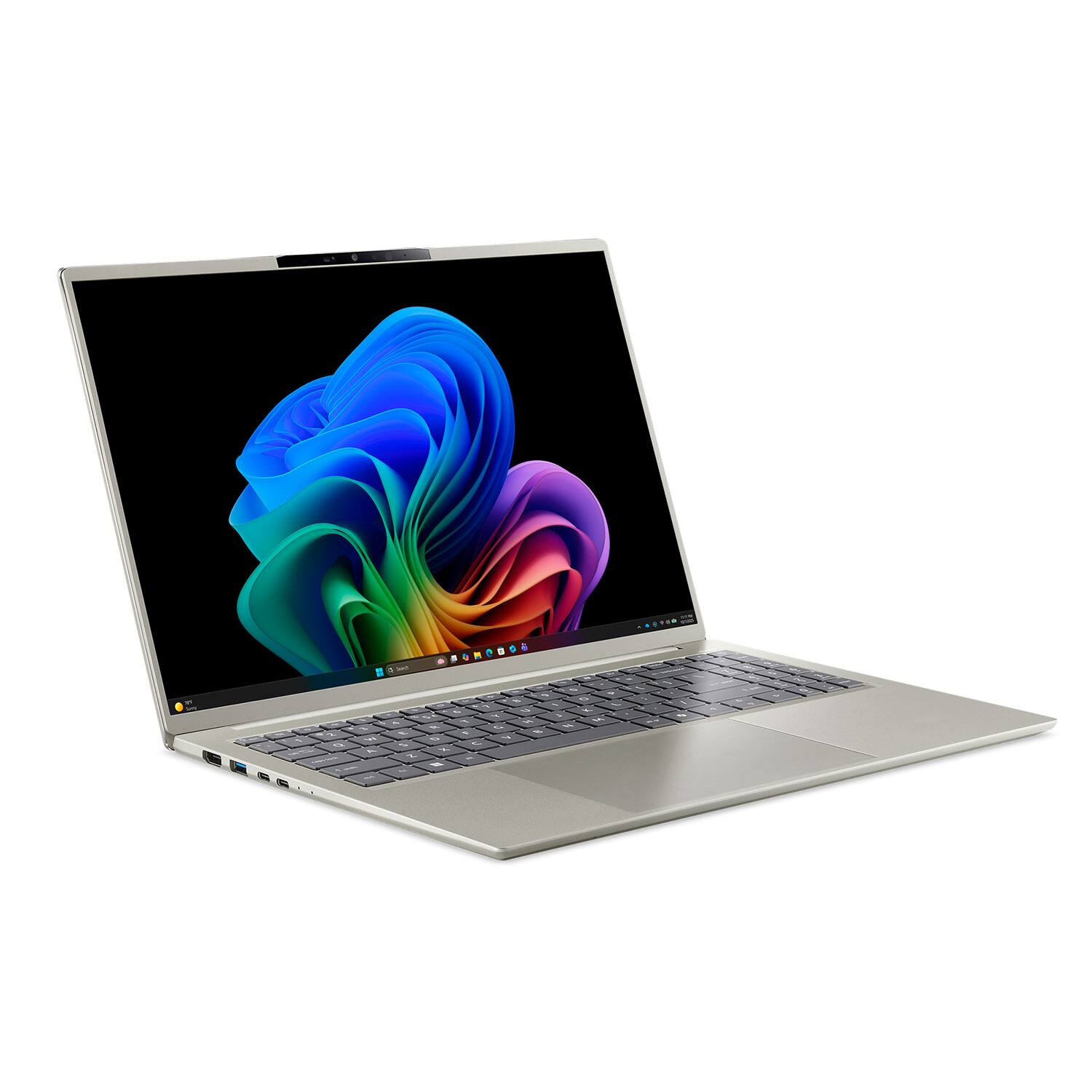 Alt View 13. Acer - Swift Go 16 AI - Copilot+ PC - 16" OLED WQXGA Touch Laptop - Intel Core Ultra 5 322 2026 - 16GB Memory – 512GB Storage - Vapor Silver.