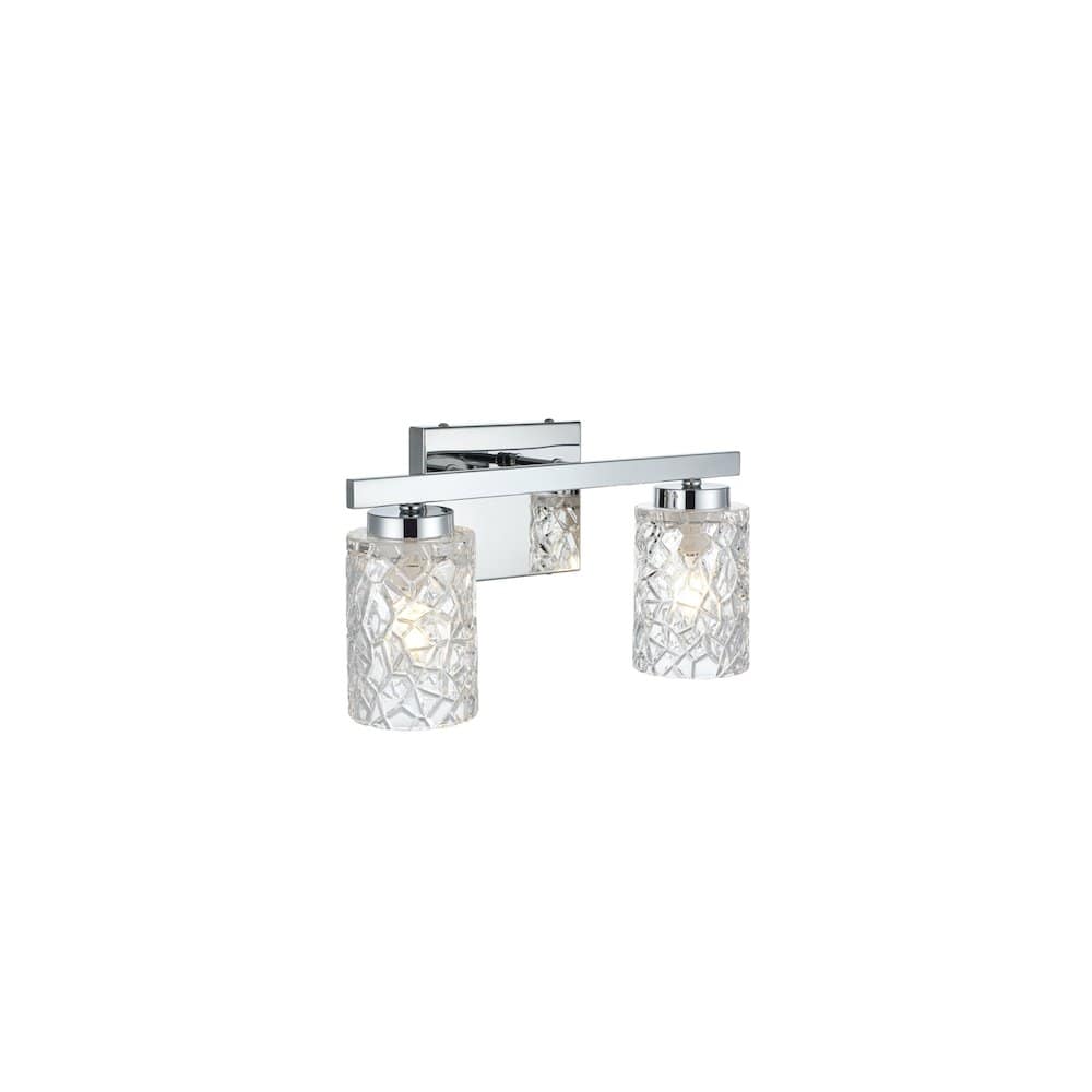 Living District - Cassie 14 inch Wall Sconce in Chrome - Chrome And Clear price history on PriceWatchPro