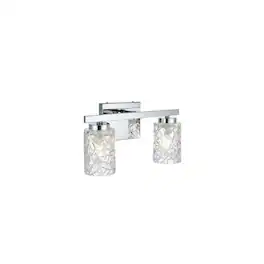 Living District - Cassie 14 inch Wall Sconce in Chrome - Chrome And Clear