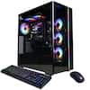 Front. CyberPowerPC - Gaming Desktop - Intel Core Ultra 7 265F - NVIDIA GeForce RTX 5060 Ti 16GB - 32GB DDR5 - 2TB PCIe 4 SSD - Black.