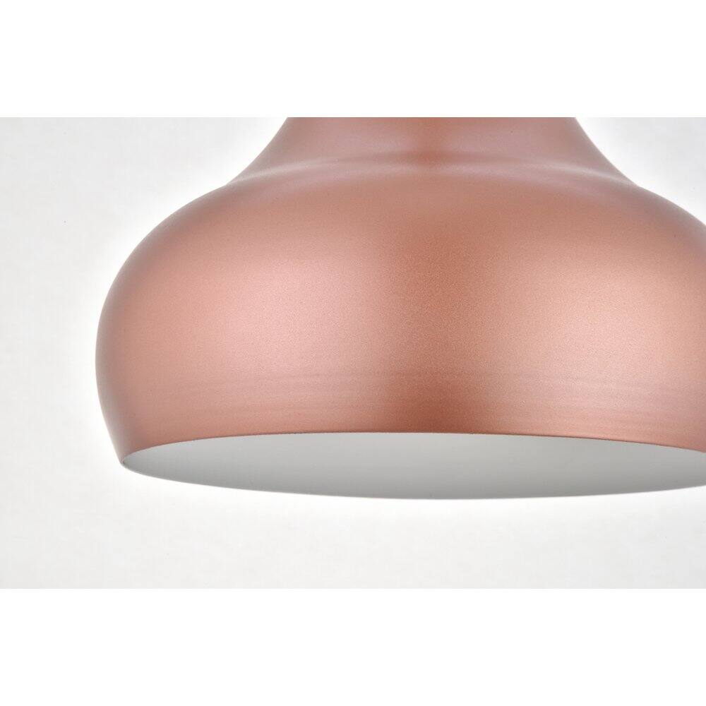 Alt View 2. Living District - Circa 1 Light Honey Gold Pendant - Honey Gold.