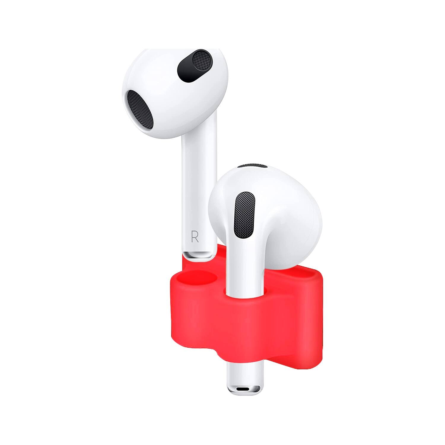 Alt View 12. SaharaCase - Silicone Accessories Kit for Apple AirPods 3 (3rd Generation) - Red.