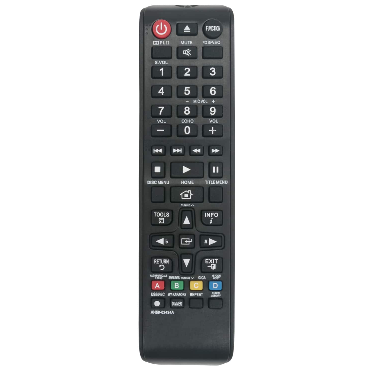 VINABTY - New AH59-02424A Replaced Remote Fits for Samsung Blu-Ray Home System HT-E330K HT-E330 Ht-e350 HT-E355 TM1241 - Black