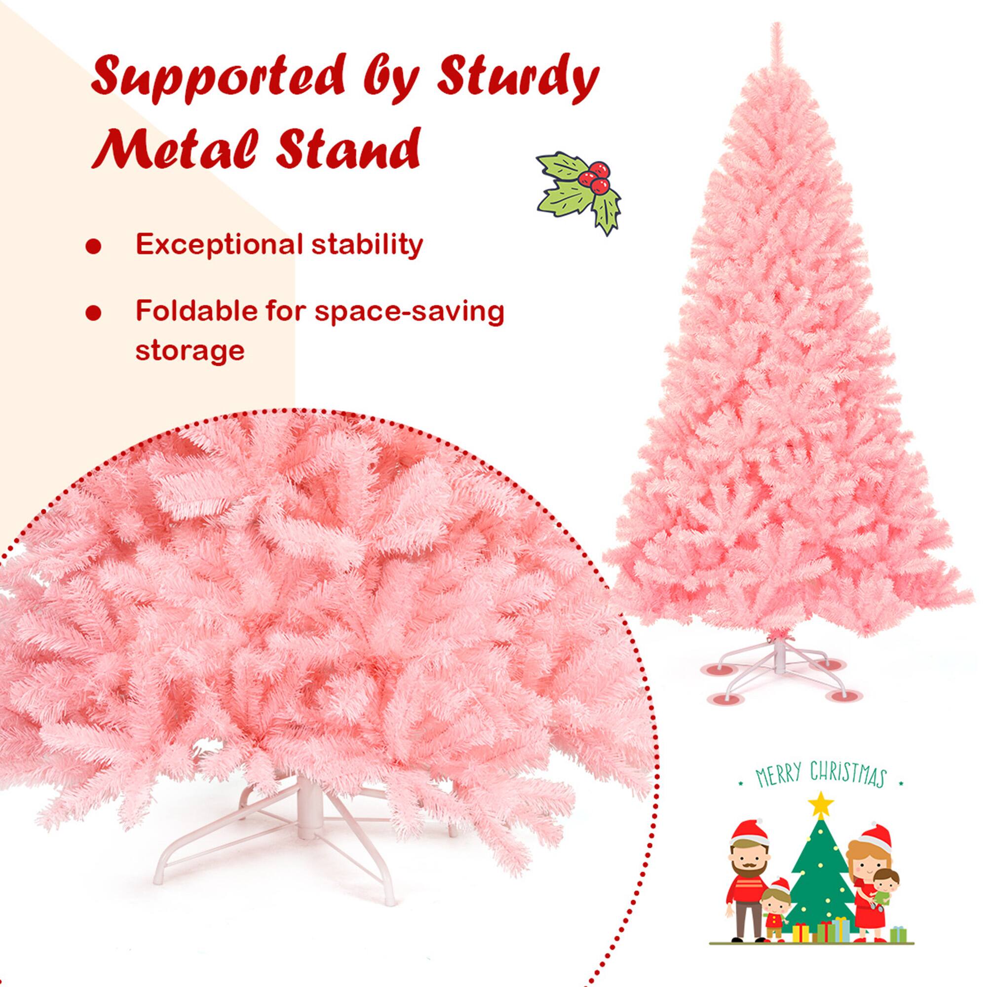 Supported by Sturdy Metal Stand

- Exceptional stability
- Foldable for space-saving storage

MERRY CHRISTMAS