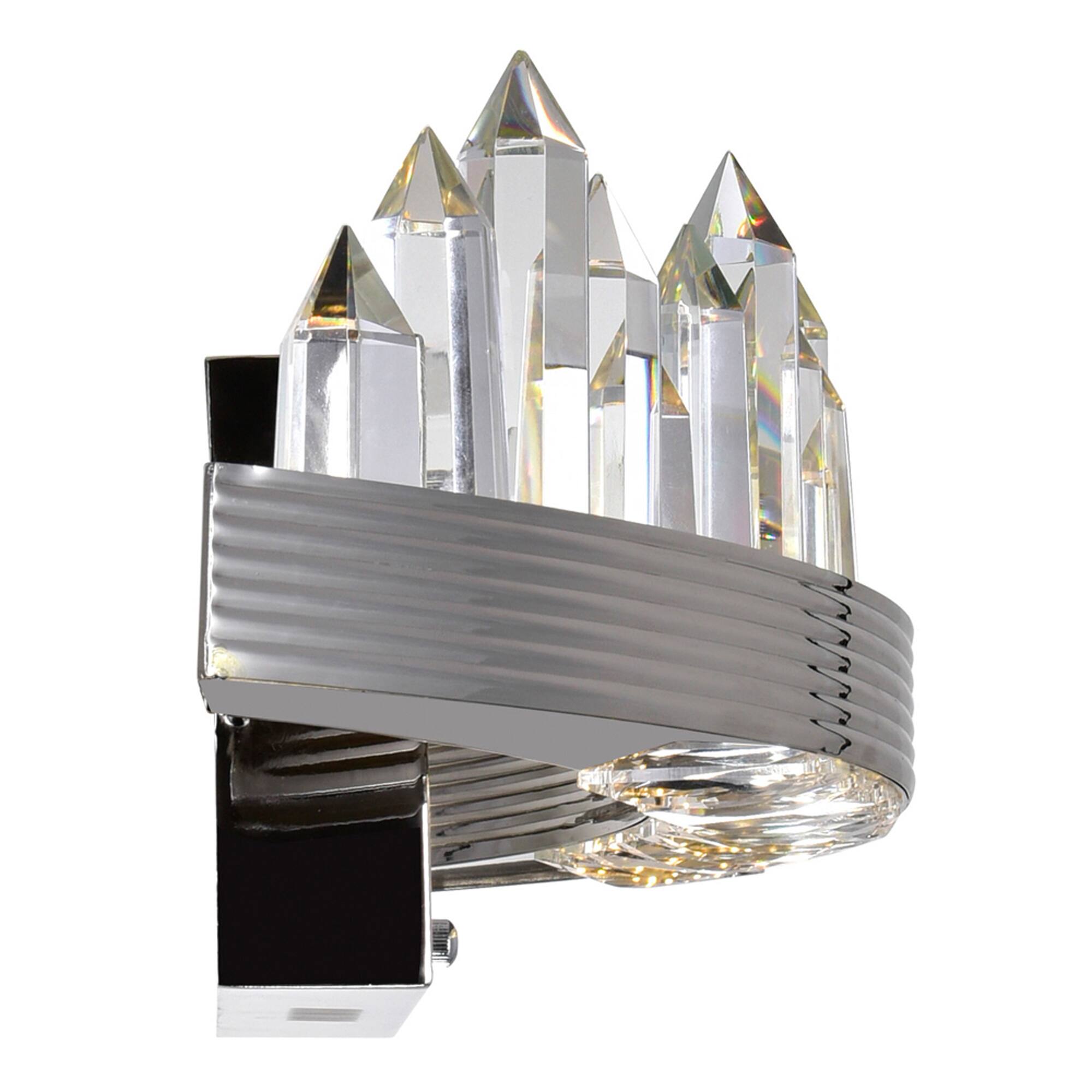 Back. CWI Lighting - Agassiz LED Sconce With Polished Nickel Finish - Polished Nickel.