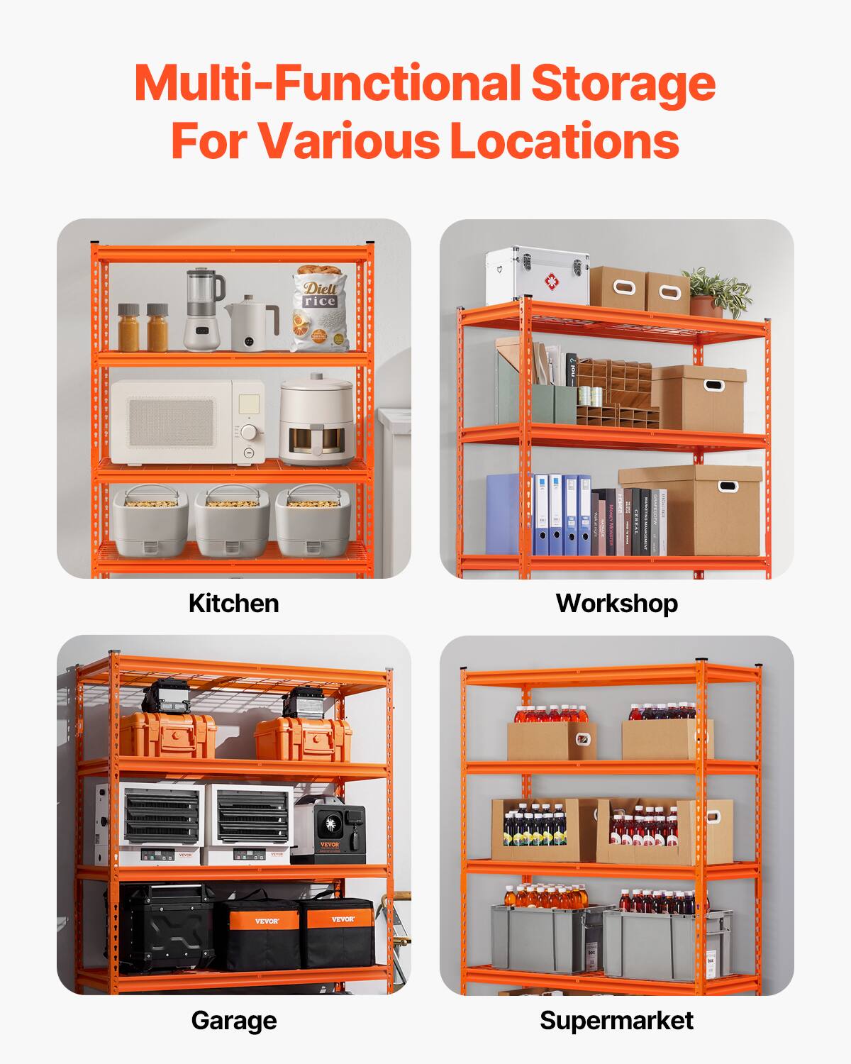Multi-Functional Storage For Various Locations

Kitchen
Workshop
Garage
Supermarket