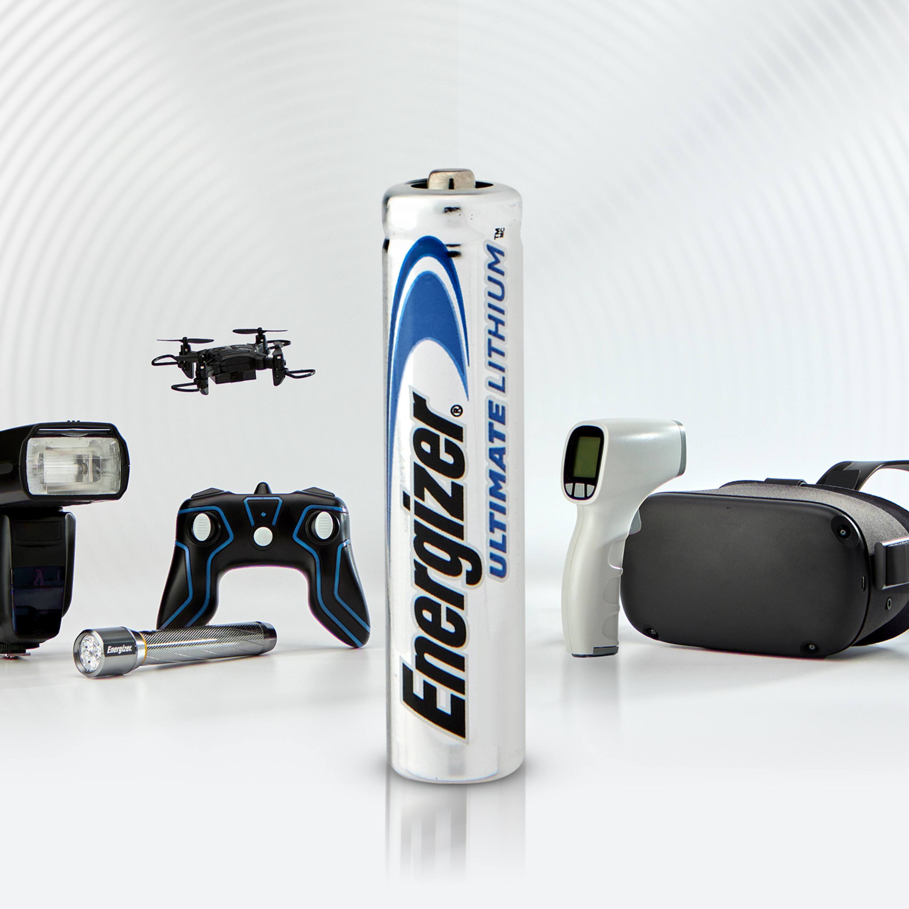 Alt View 15. Energizer - Energizer Ultimate Lithium AAA Batteries (4 Pack), Triple A Batteries - Silver.