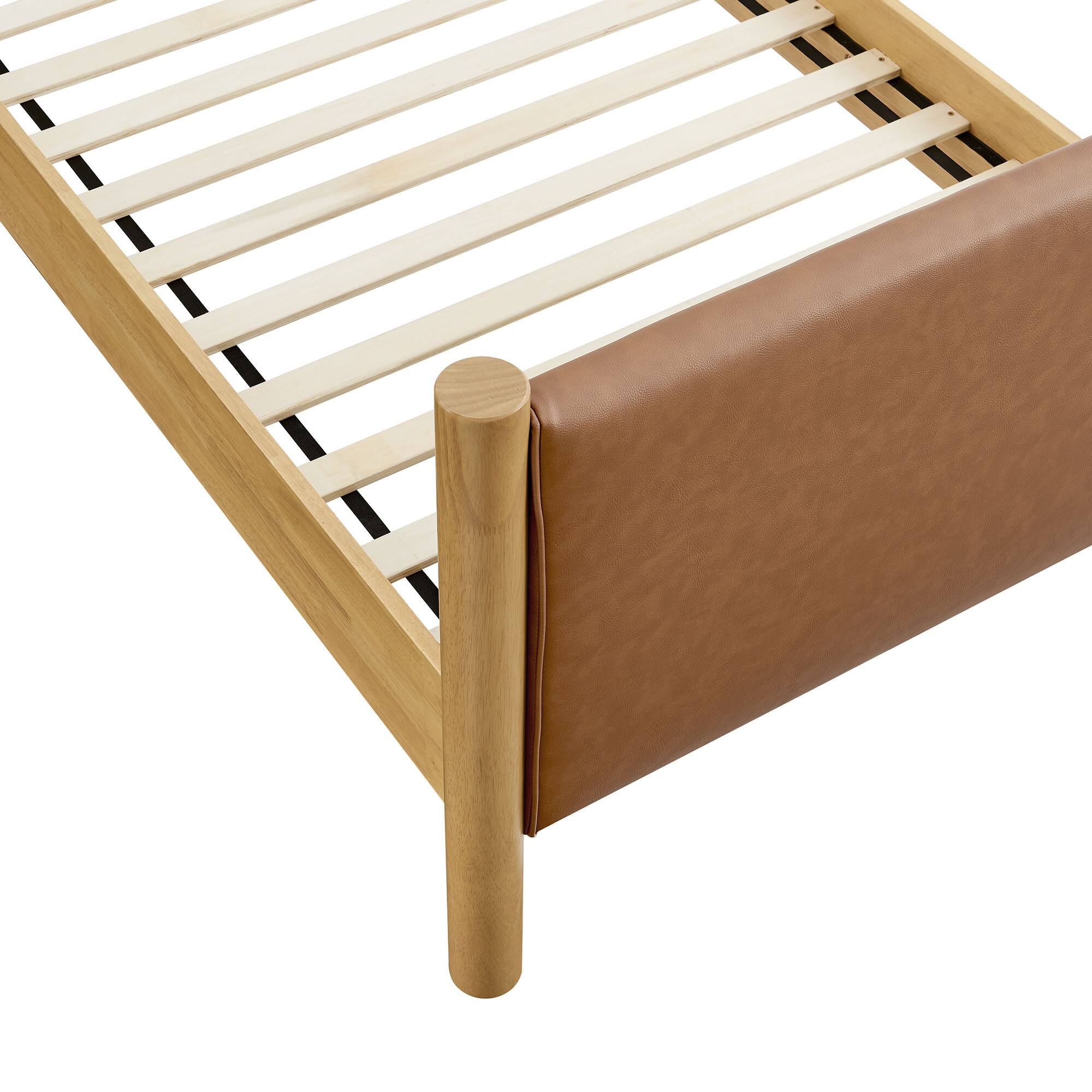 Alt View 4. Modway - Solana Arched Performance Velvet King Platform Bed - Blue.