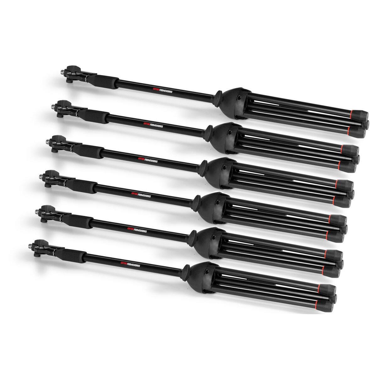 Alt View 1. Gator Cases - Gator Cases 6x Microphone Boom Stand with Carry Bag.