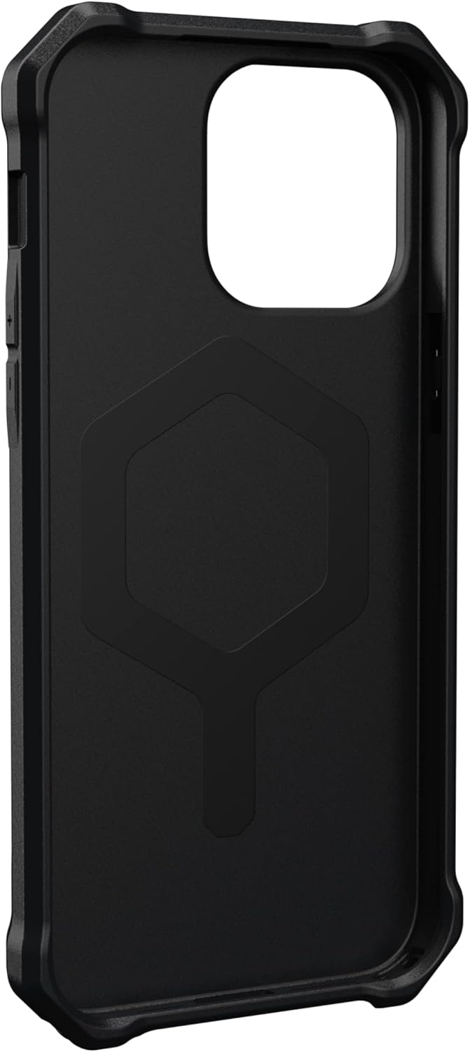 Left. UAG - UAG Essential Armor with MagSafe for iPhone 14 Pro Max | Color: Black - Black.