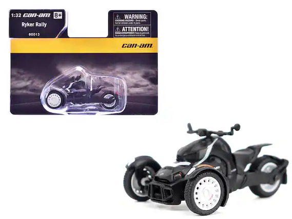 1:32 Can-am
8+
Ryker Rally
60013
WARNING: CHOKING HAZARD - Small parts. Not for children under 3 years.
ATTENTION! RISQUE D'ETOUFFEMENT - Pièces de petite taille. Ne convient pas aux enfants de moins de 3 ans.