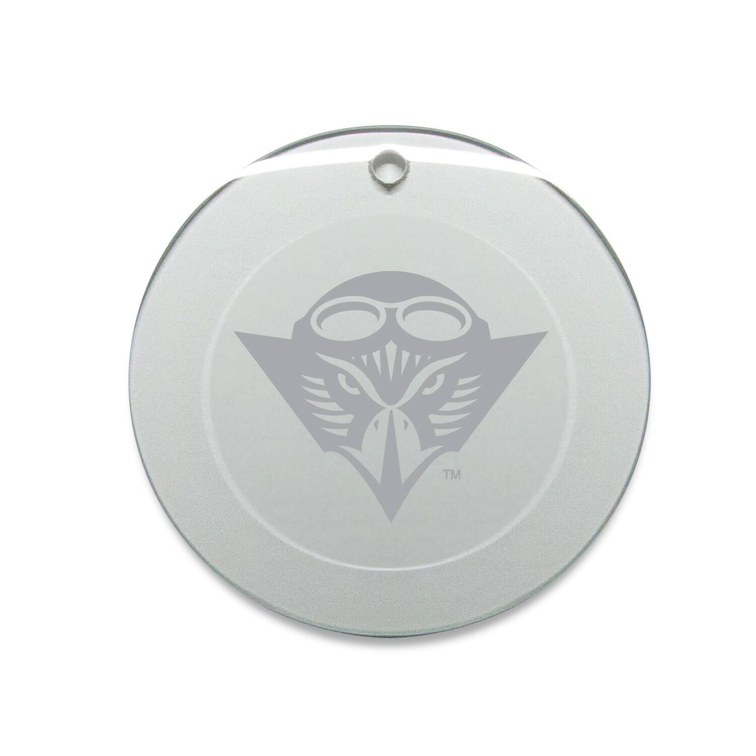 Front. Jardine - Tennessee-Martin Skyhawks 3'' Glass Round Ornament - Multicolor.