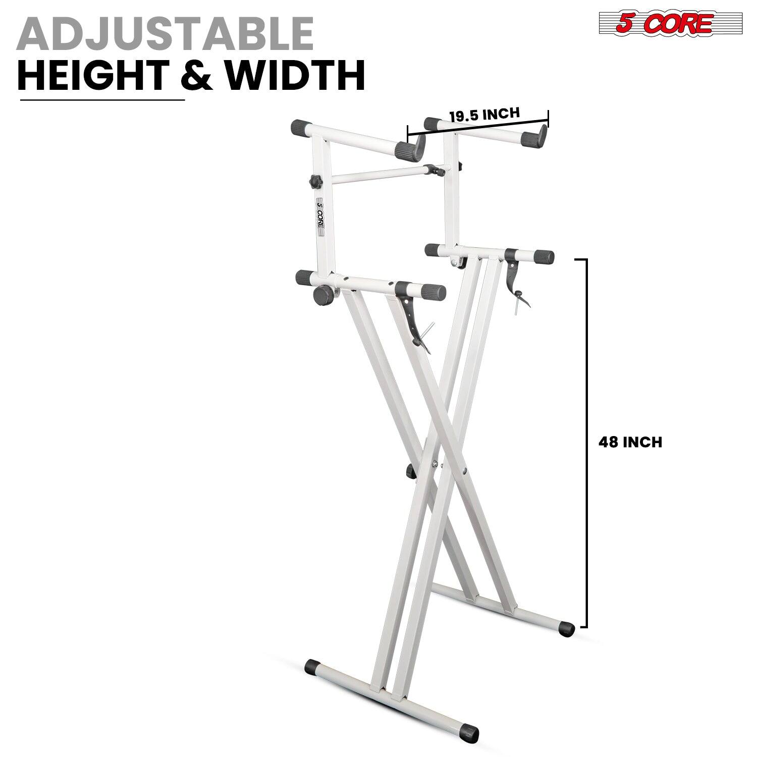 ADJUSTABLE HEIGHT & WIDTH

19.5 INCH

48 INCH

5 CORE