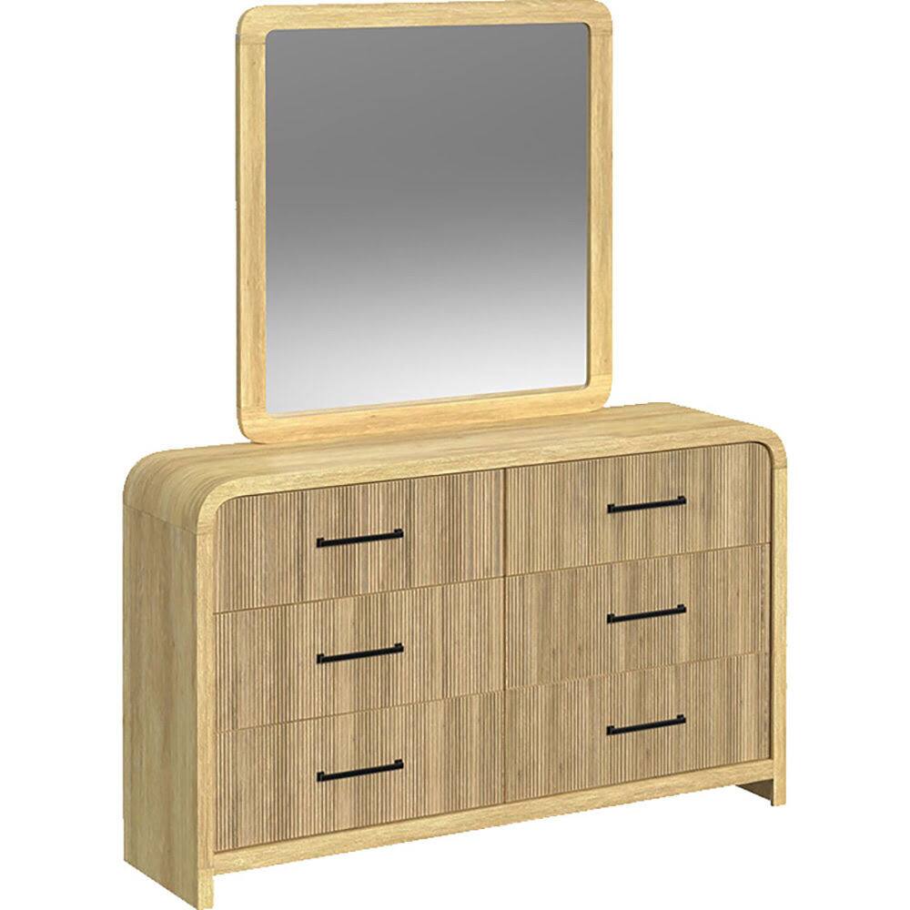 Angle. Elements - Ridgemont Mirror - Natural - Natural.