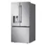 Left. LG - Standard Depth MAX 24.5 Cu. Ft. Smart French Door Refrigerator with Dual Ice - PrintProof Stainless Steel.