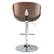 Alt View 15. Simpli Home - Marana Bentwood Adjustable Height Gas Lift Bar Stool - Distressed Brown.