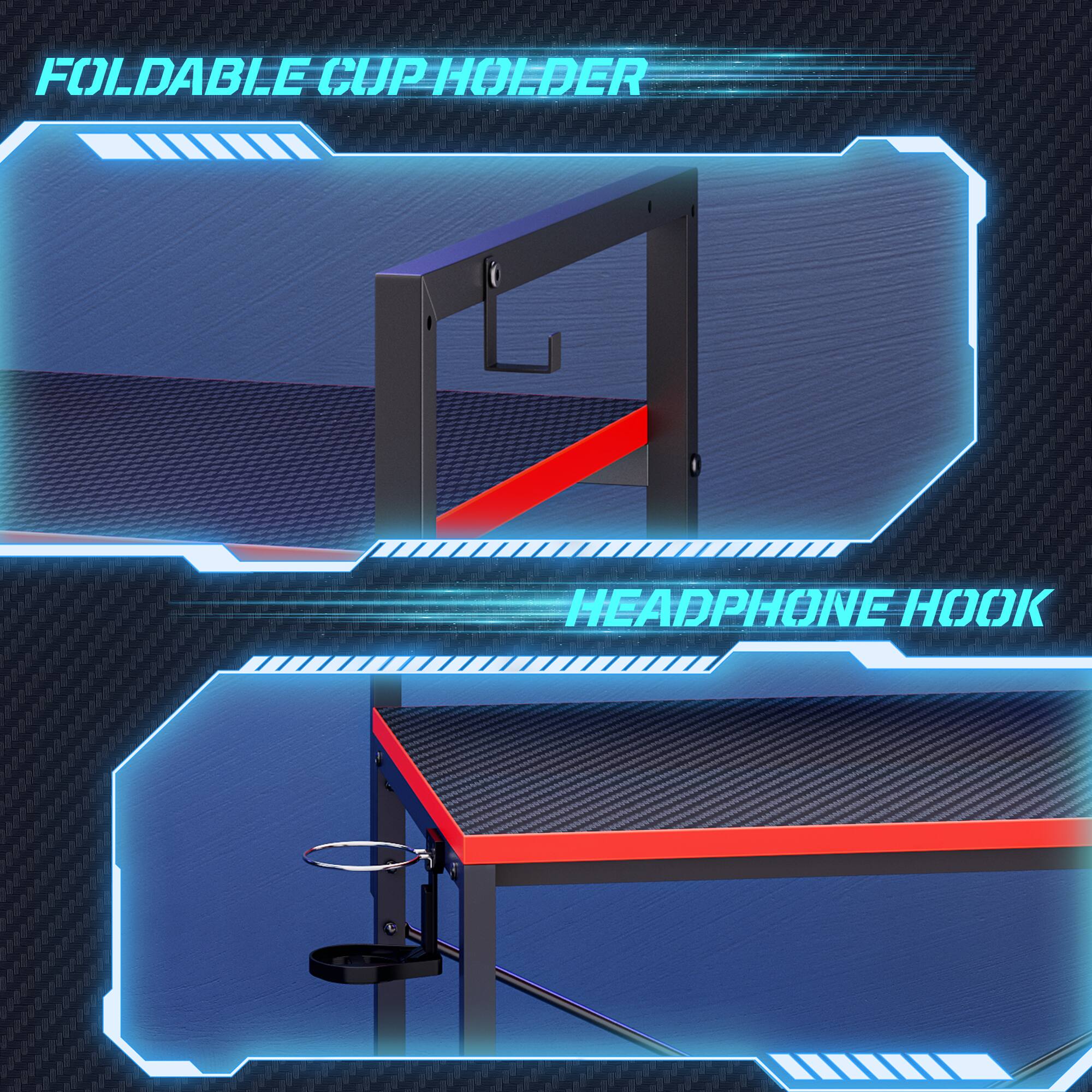 FOLDABLE CUP HOLDER HEADPHONE HOOK