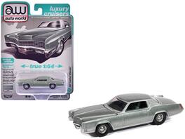 Autoworld - 1967 Cadillac Eldorado Crystal Firemist Metallic with Green Interior "Luxury Cruisers" Series 1/64 - Silver Green