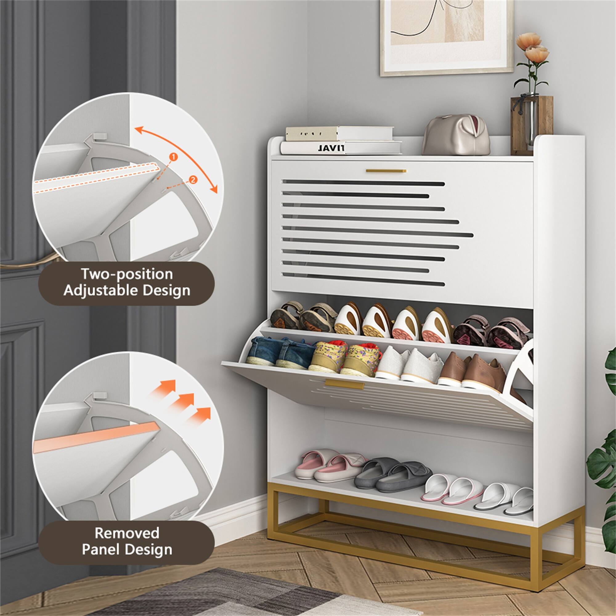1. Two-position Adjustable Design
2. Removed Panel Design