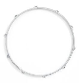 Gibraltar Hardware - 14" 10-Lug Batter Side Die-Cast Chrome Drum Hoop, with Reinforced Tension Points and Snare Gates, Oversized Design