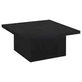 Coaster Co. of America - Devar Square Engineered Wood Cocktail Coffee Table - Black