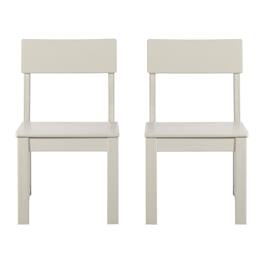 WestinTrends - Paloma Modern HDPE Outdoor Armless Patio Dining Chairs (Set of 2) - Sand