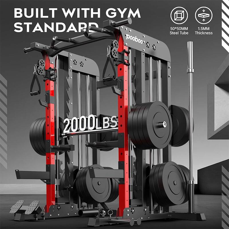 BUILT WITH GYM STANDARD  
50*50MM 1.5MM Steel Tube Thickness  
2000LBS