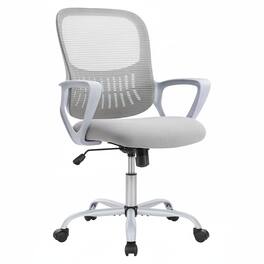 AOITUN - Ergonomic Executive Office Chair with Adjustable Height and Lumbar Support - High Back Draft Chair for Tall Desks - Gray