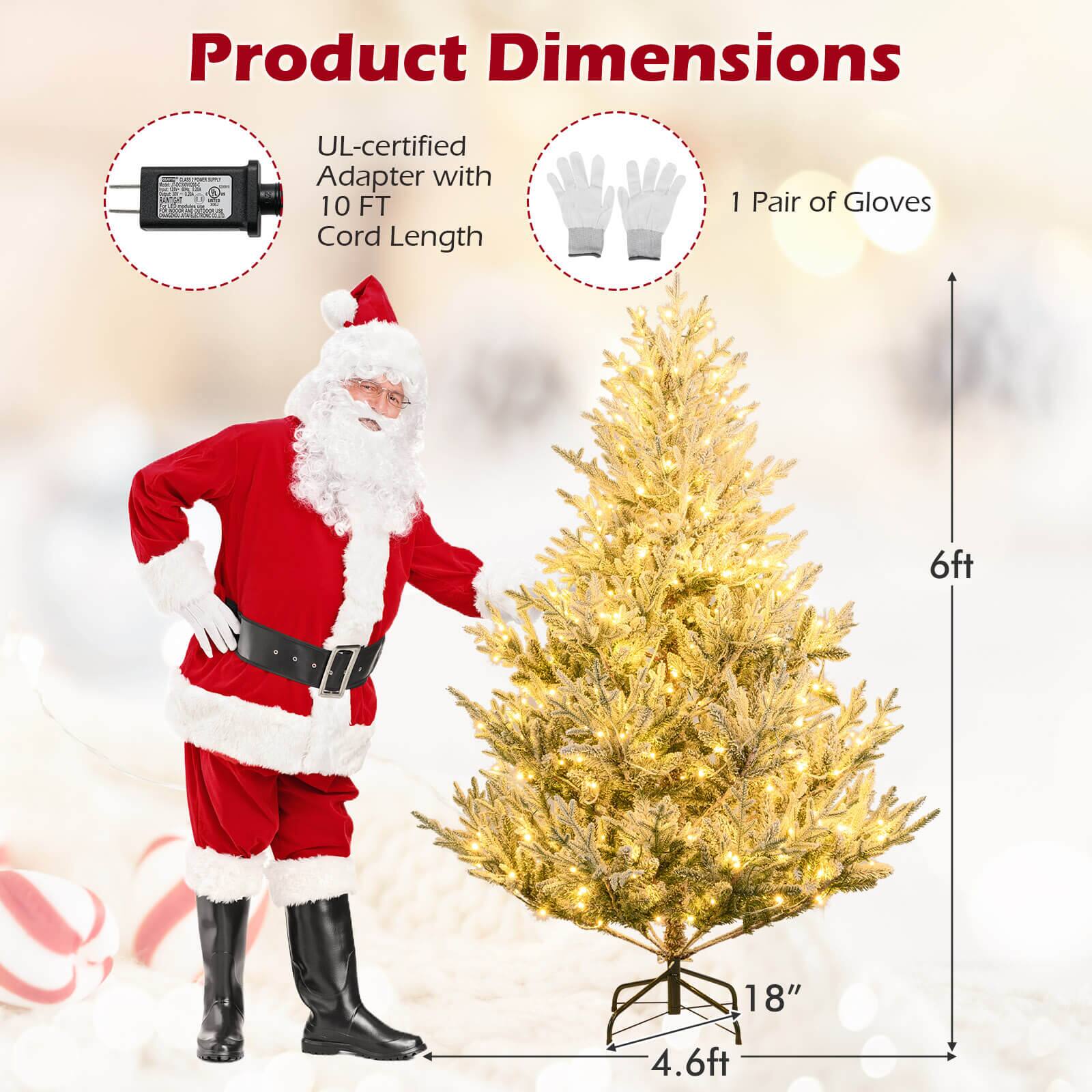Product Dimensions

- UL-certified Adapter with 10 FT Cord Length
- 1 Pair of Gloves
- 6ft
- 18"
- 4.6ft