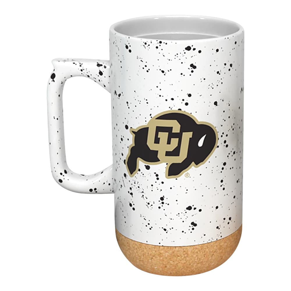 Alt View 1. Indigo Falls - Colorado Buffaloes 18oz. Speckle Cork Mug - Multicolor.