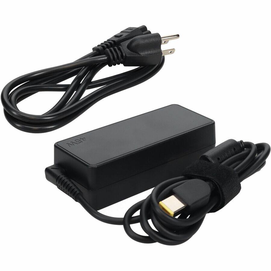 Alt View 1. AddOn - AddOn Lenovo 0B47455 Compatible 65W 20V at 3.25A Black Slim Tip Laptop Power Adapter and Cable - 65 W - 20 V DC Output - Black.