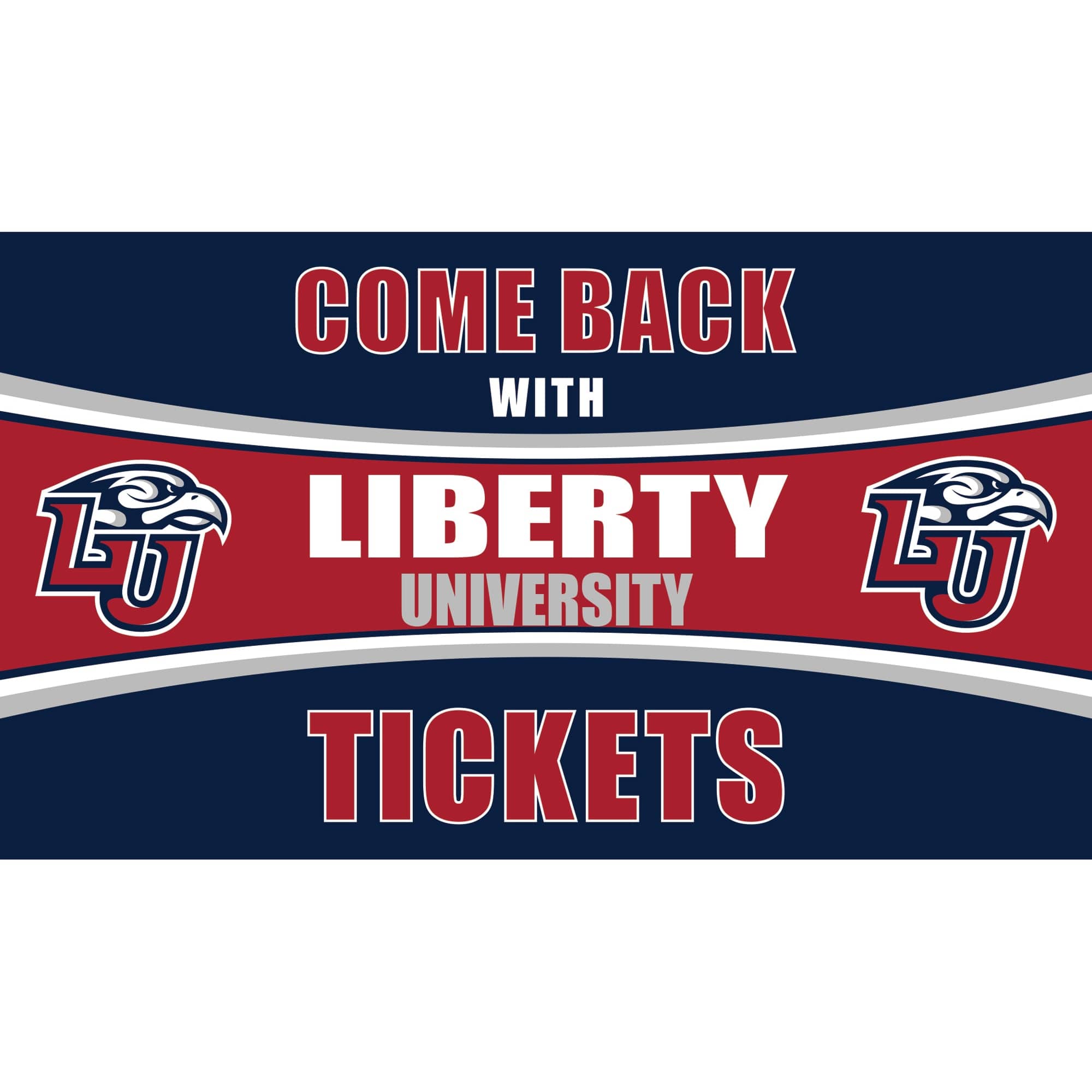 Photos - Area Rug Evergreen Enterprises - Liberty Flames 28" x 16" Come Back With Tickets Door Mat - Multicolor 200146282 