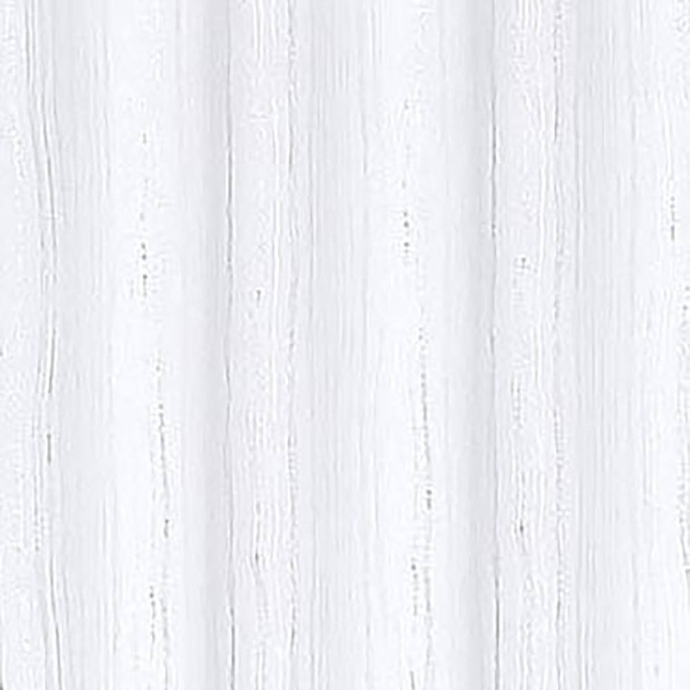 Left. RT Designers Collection - Rt Designers Collection Beautiful Iceland Metallic Blackout Grommet Curtain Panel  Drape 54" X 84"  White - White.