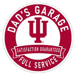 Fan Creations - Indiana Hoosiers 16" Dad's Garage Wood Sign - Multicolor