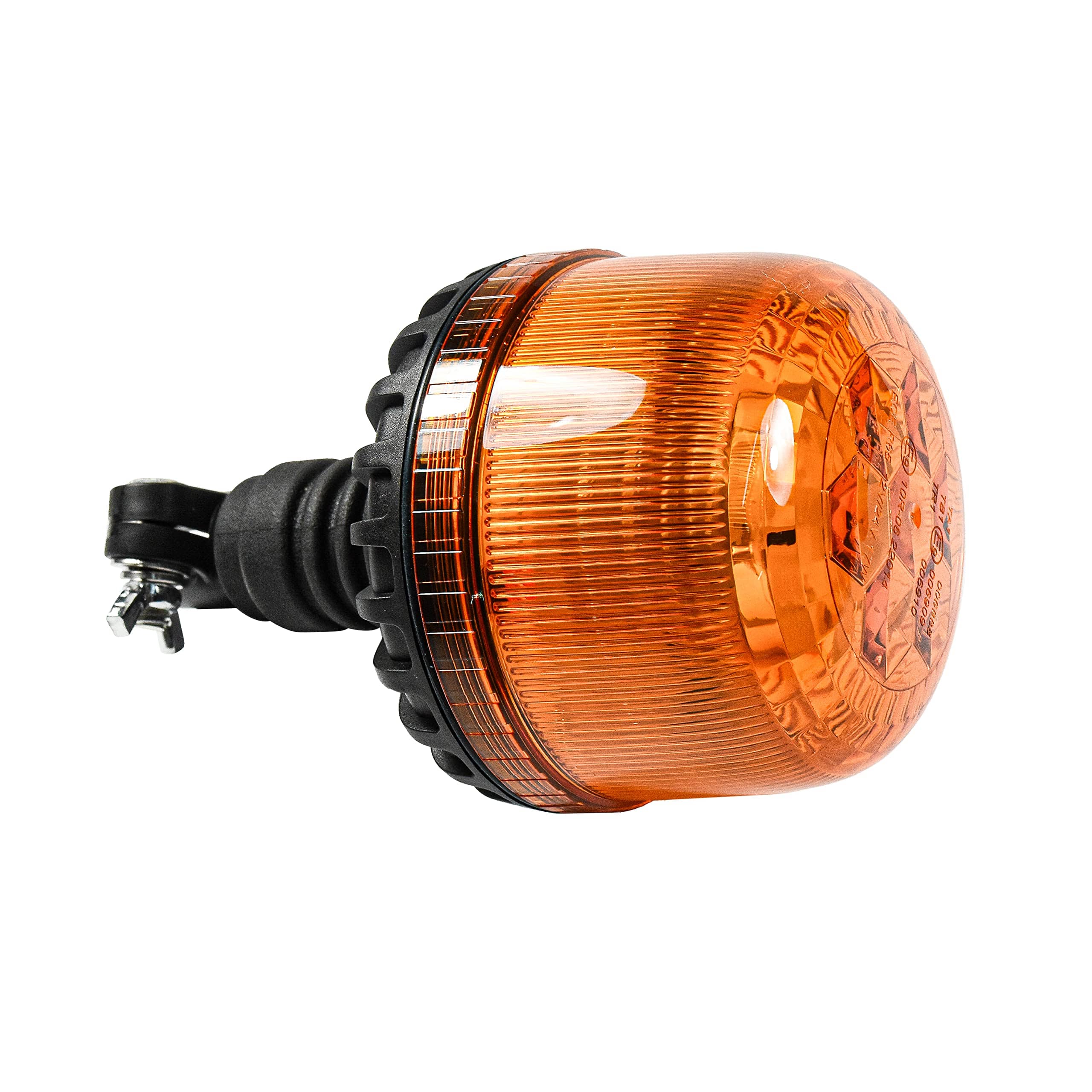 HQRP - LED Strobe Beacon Light with Flexible DIN Pipe Mount, 12-24 V, 24-LED 360-Degree Warning