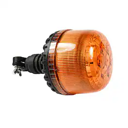 HQRP - LED Strobe Beacon Light with Flexible DIN Pipe Mount, 12-24 V, 24-LED 360-Degree Warning