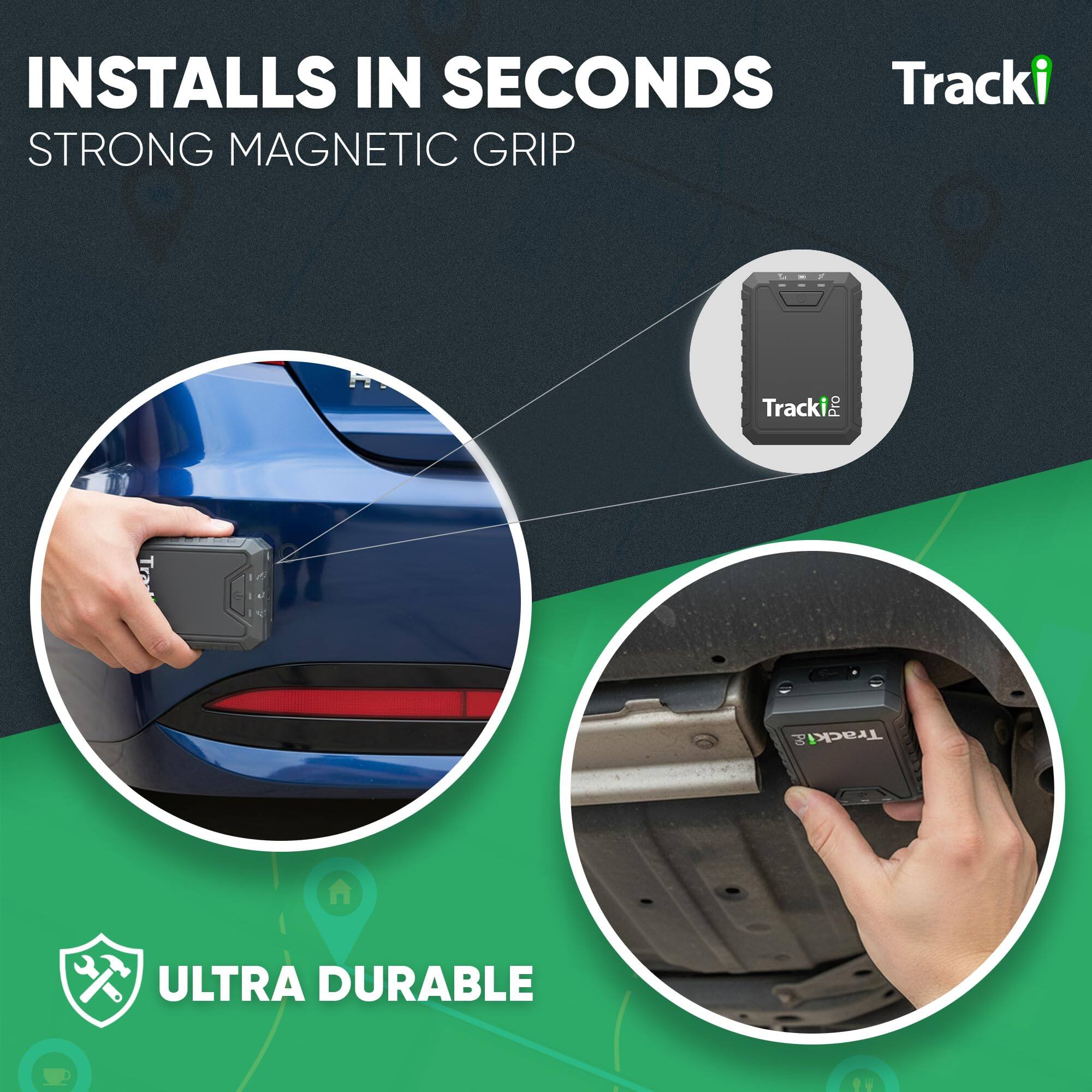 INSTALLS IN SECONDS  
STRONG MAGNETIC GRIP  

Tracki Pro & Tracki ULTRA DURABLE