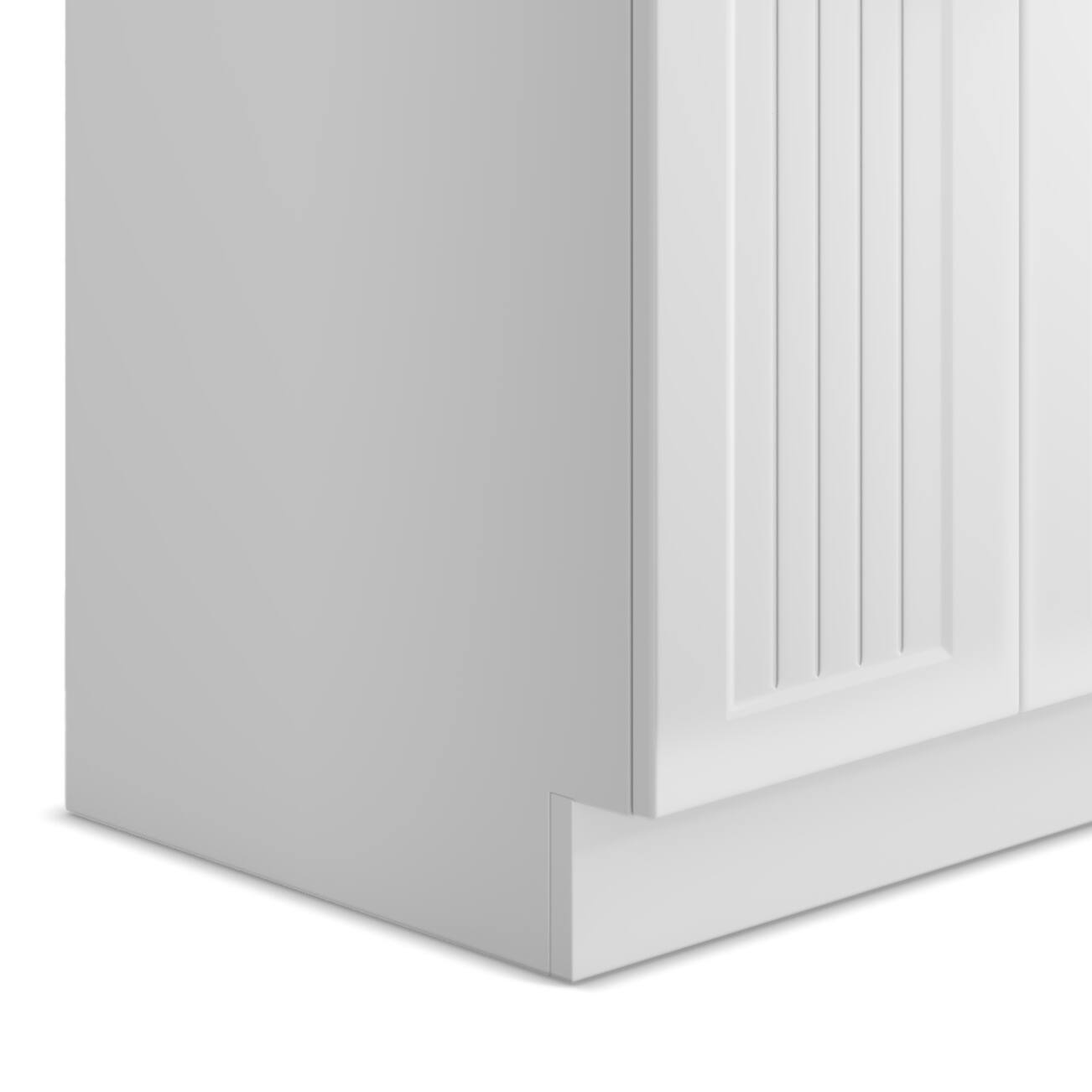 Alt View 5. Simpli Home - Beckham  All-in-One 24-inch Utility Sink & Cabinet - Pure White.