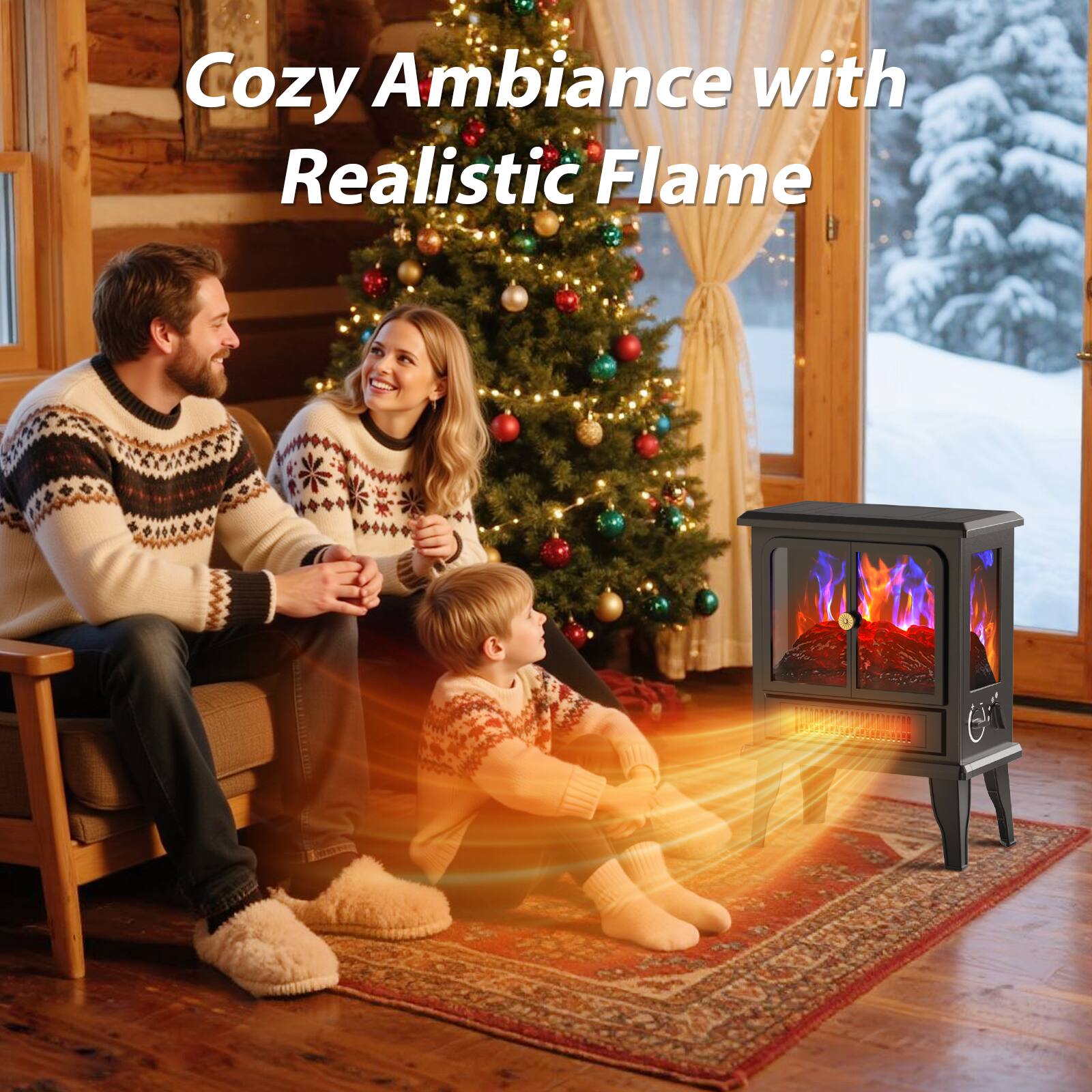 Cozy Ambiance with Realistic Flame