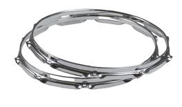 Gibraltar Hardware - 8" 4 Lug Triple Flange Tom Hoop, 3mm Heavy Duty Steel Drum Hoop with Classic Open Sound, Fits Vintage & Modern Drums