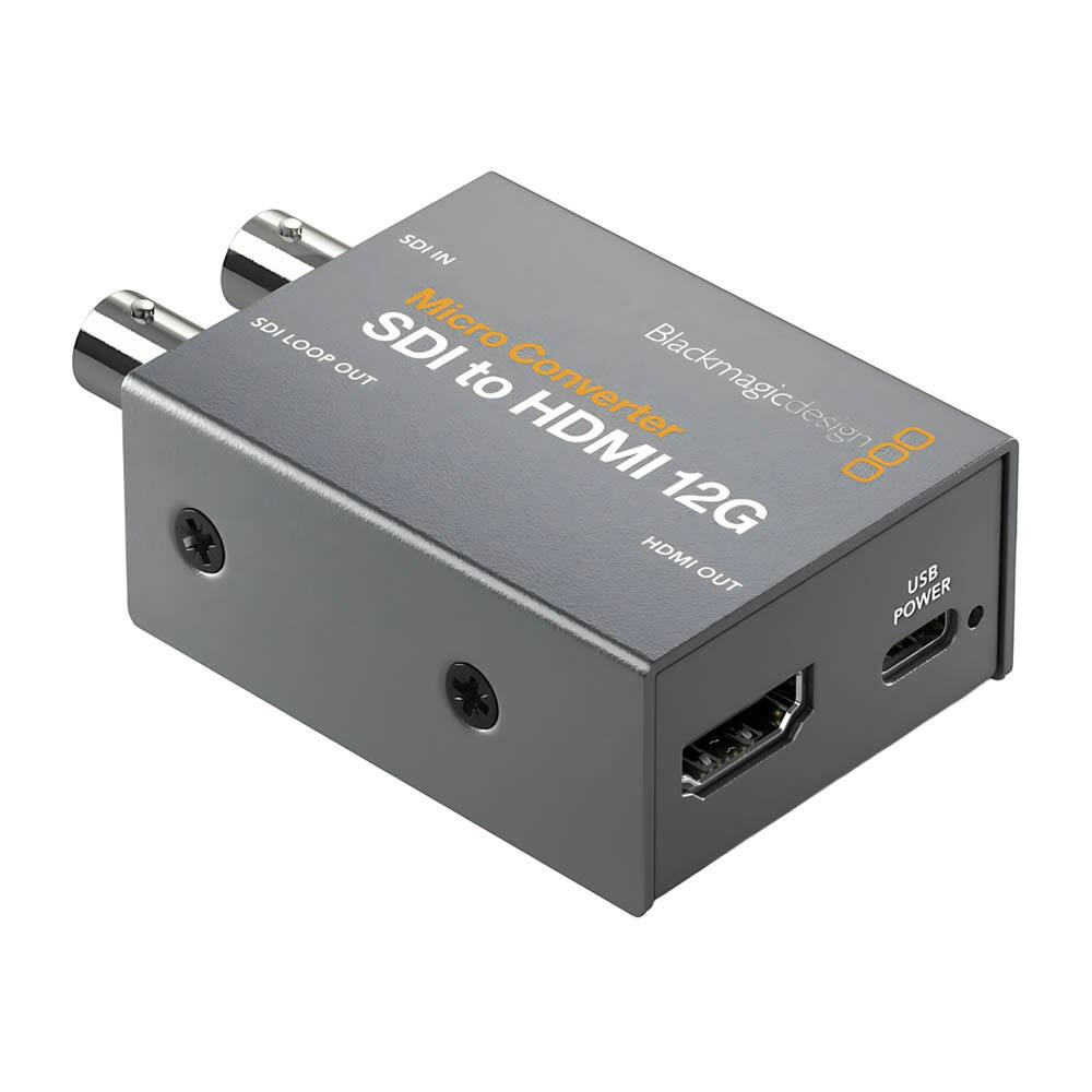 SDI IN  
SDI LOOP OUT  
Micro Converter  
SDI to HDMI 12G  
HDMI OUT  
USB POWER  
Blackmagic Design