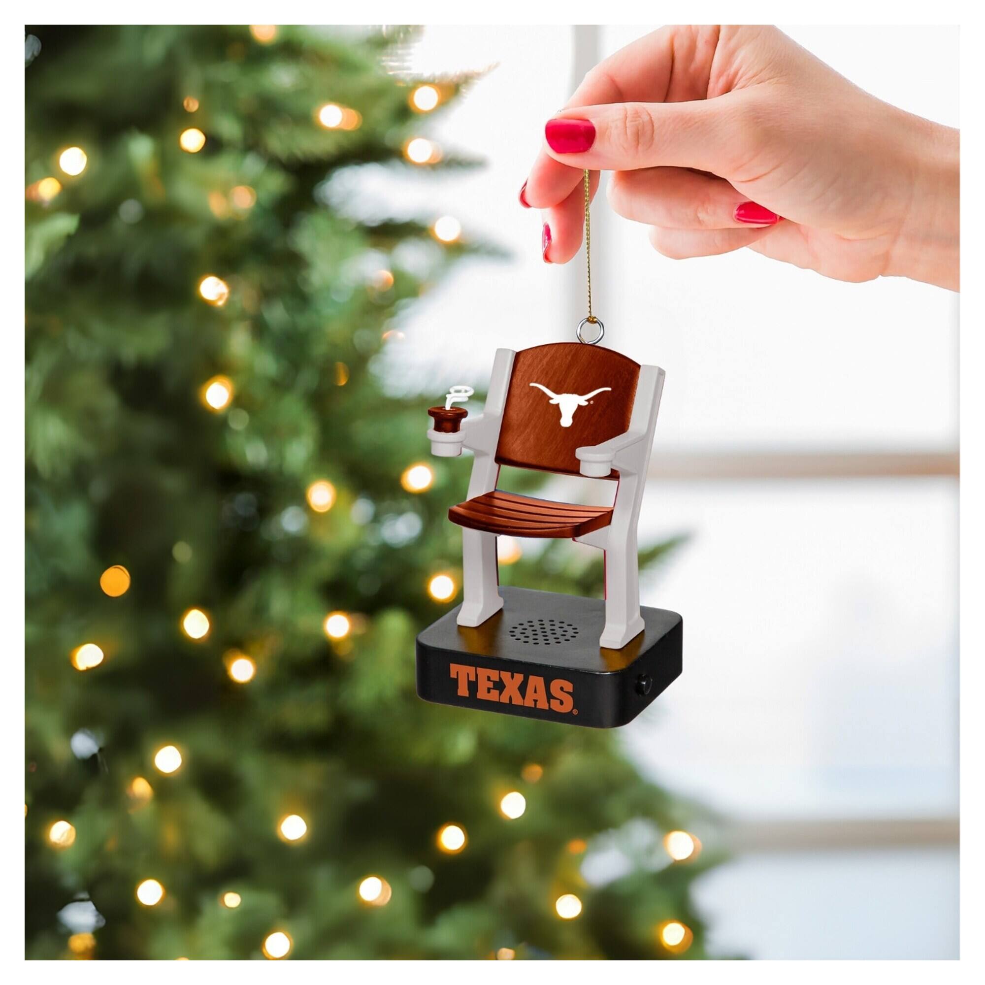 Alt View 1. Evergreen Enterprises - Texas Longhorns Stadium Seat Ornament with Sound - Multicolor.