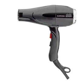 Gamma+ - Absolute 2000 Professional Tourmaline High Speed 3-Heat Setting Hair Dryer - Black