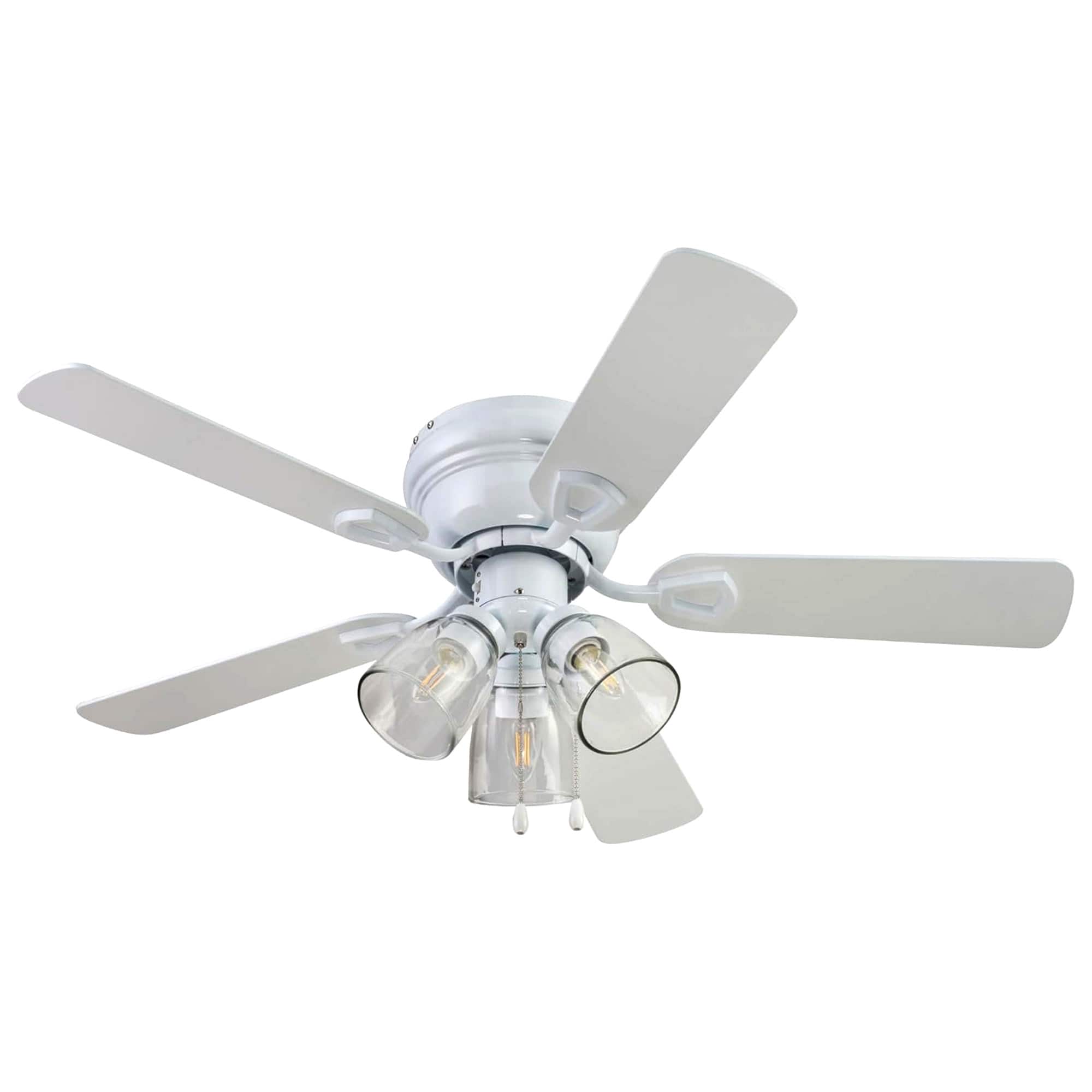 Portage Bay - Renton Ceiling Fan with 5 Reversible Blades & Motor, 42" - White