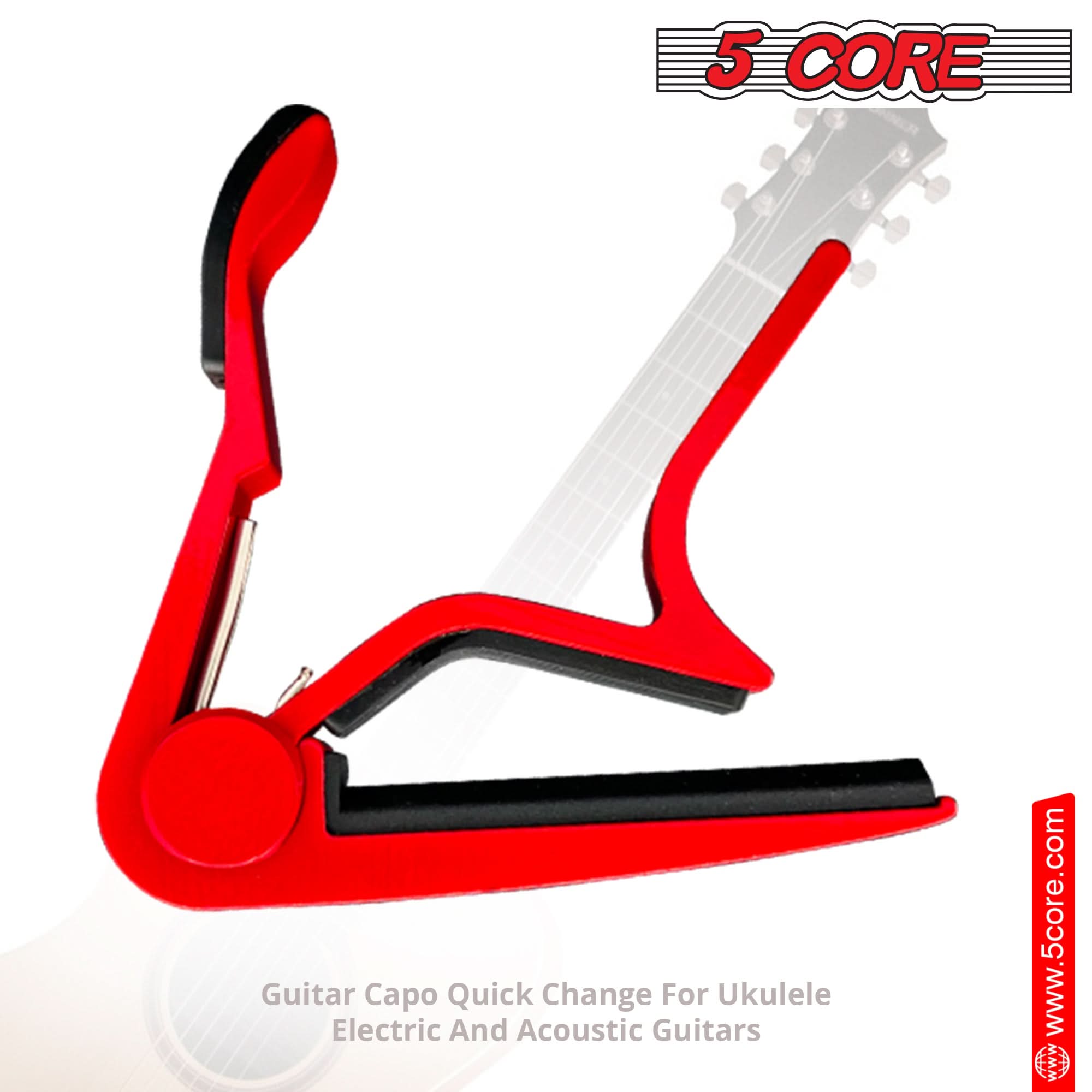 5 CORE

Guitar Capo Quick Change For Ukulele Electric And Acoustic Guitars

www.5core.com