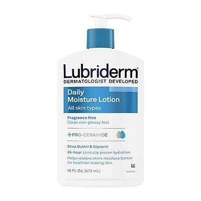 Lubriderm - Daily Moisture Lotion, Fragrance-Free, 16 fl. Oz. (420127) - White