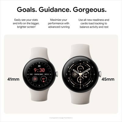 Google Pixel Watch 3 (45mm) Smartwatch with Obsidian Band Wi Fi Google Pixel Watch 3 (45mm) Smartwatch with Obsidian Band Wi Fi