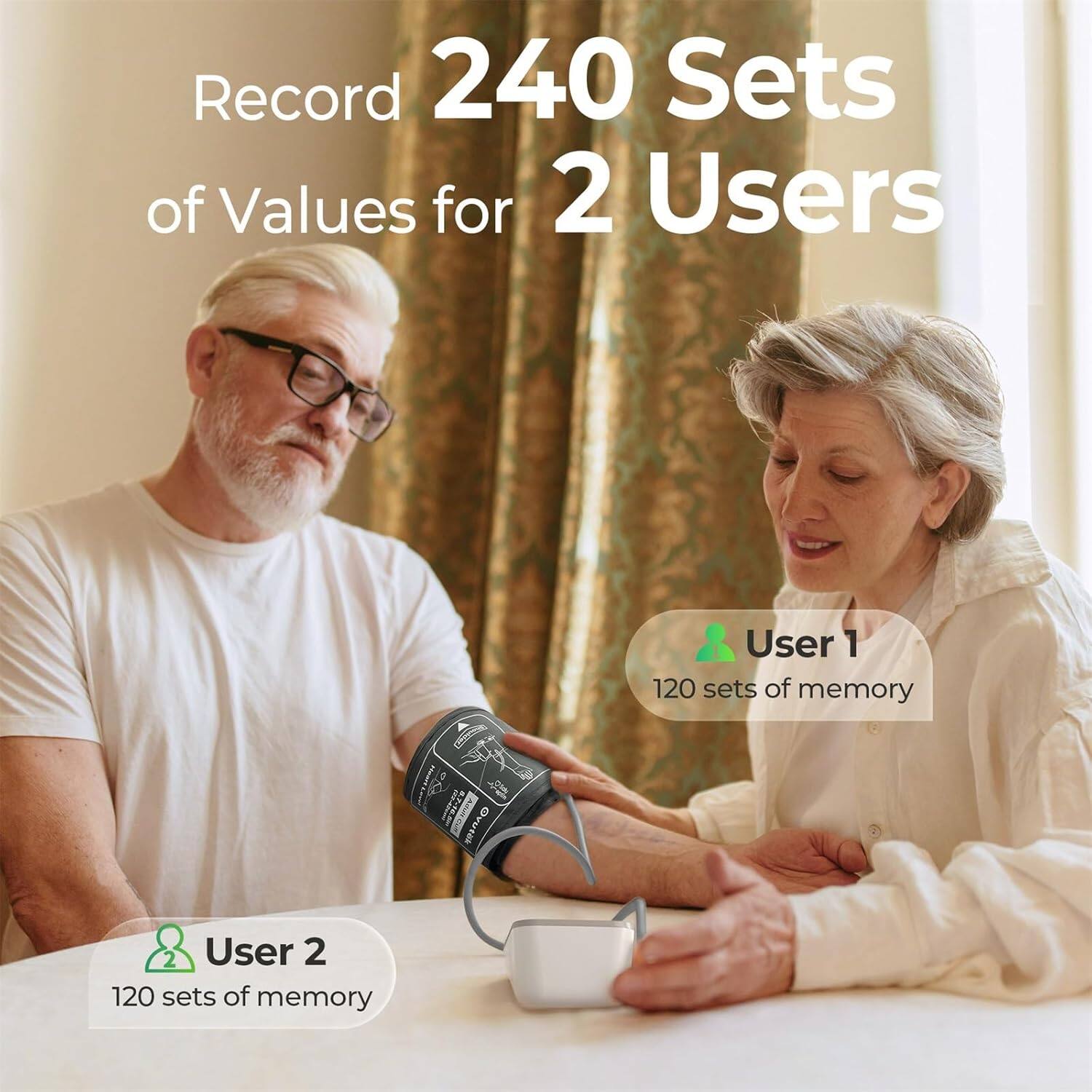 Record 240 Sets of Values for 2 Users

User 1: 120 sets of memory

User 2: 120 sets of memory