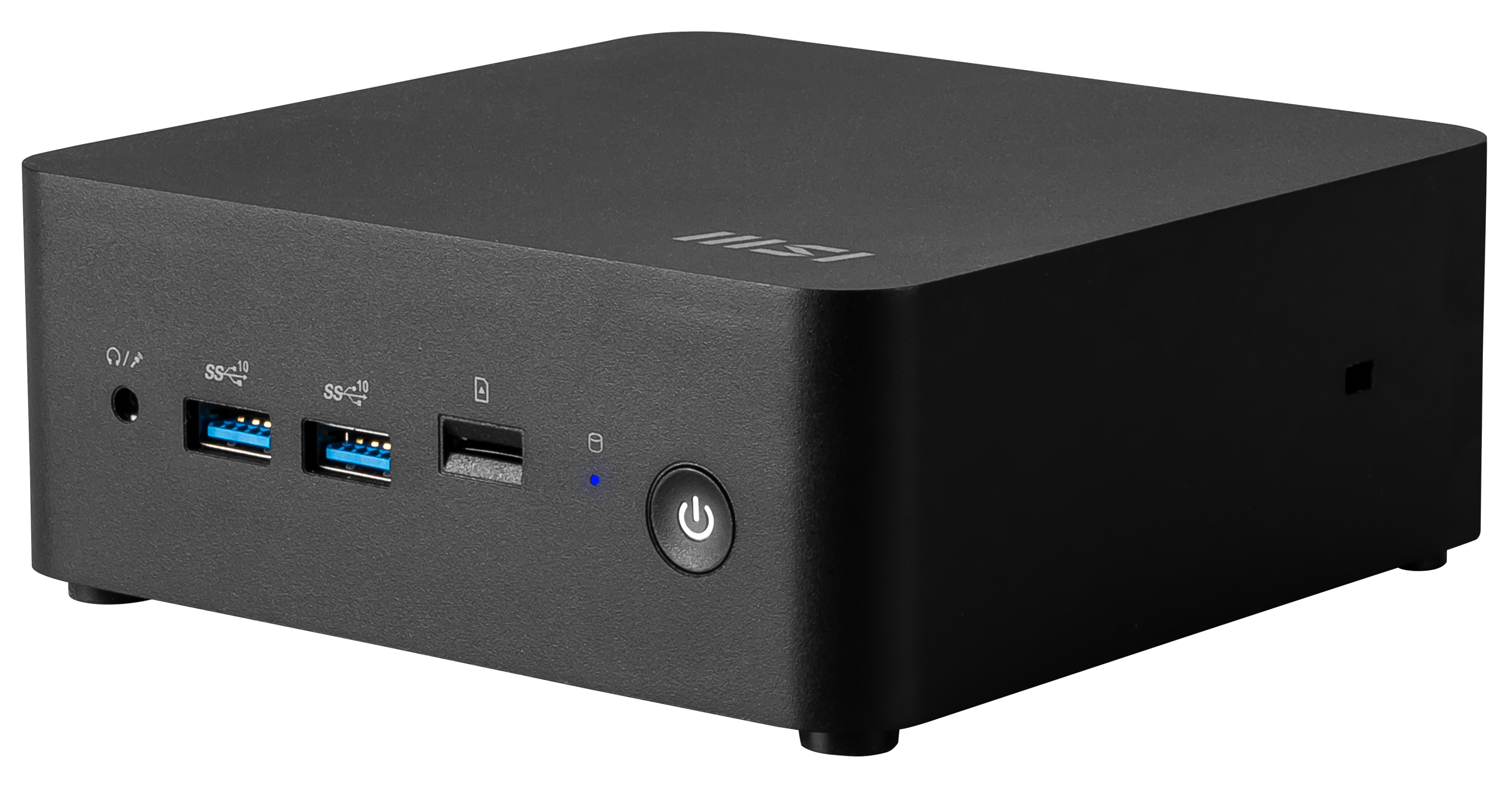 Angle. MSI - MSI Cubi NUC 13MQG Mini Desktop - Intel Core i7-1365U - 32GB Memory - 1TB SSD - Windows 11 Pro -Black - Black.