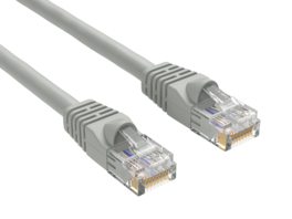 Cable Leader - Cat 6 Ethernet Cable, 24 AWG Snagless RJ45 Patch, Gigabit for Router, Gaming Console, PC, Server Rack - Gray